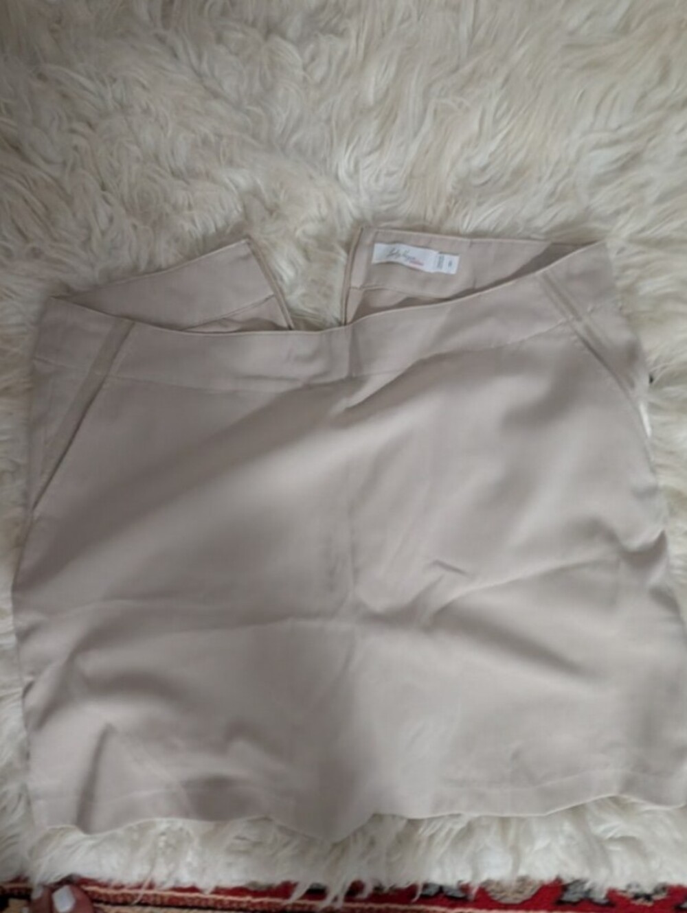 Women's Cream Sleeveless Shell Top